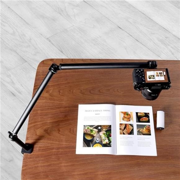 Flexible Overhead Camera Mount Desk Stand, Webcam Stand Microphone Boom Arm - Picture 6 of 6
